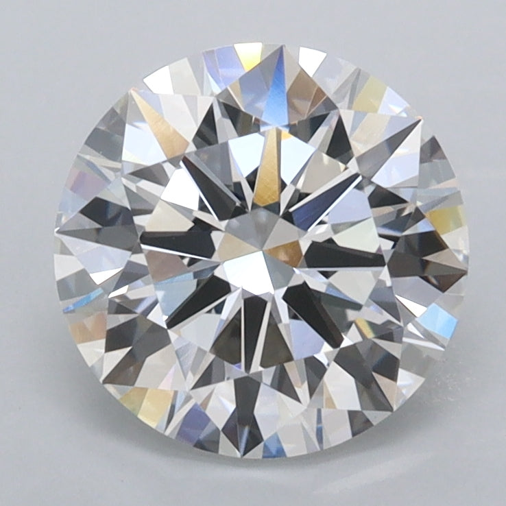 2.01 Carat Round Shaped, Ideal Cut, E Color, VVS2 Clarity, IGI Certified Lab Grown Diamond