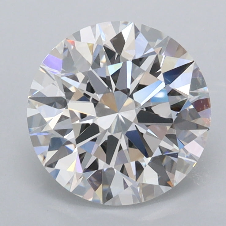 2.03 Carat Round Shaped, Ideal Cut, D Color, VS1 Clarity, IGI Certified Lab Grown Diamond