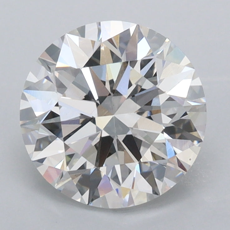 2.07 Carat Round Shaped, Ideal Cut, E Color, VVS2 Clarity, IGI Certified Lab Grown Diamond