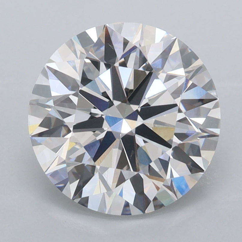 2.50 Carat Round Shaped, Ideal Cut, D Color, VS1 Clarity, IGI Certified Lab Grown Diamond