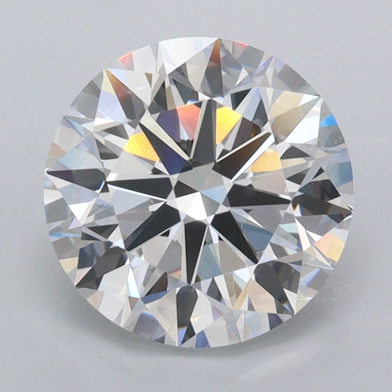 2.50 Carat Round Shaped, Ideal Cut, D Color, VVS2 Clarity, IGI Certified Lab Grown Diamond