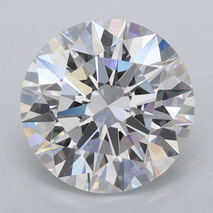 2.05 Carat Round Shaped, Ideal Cut, D Color, VVS2 Clarity, IGI Certified Lab Grown Diamond