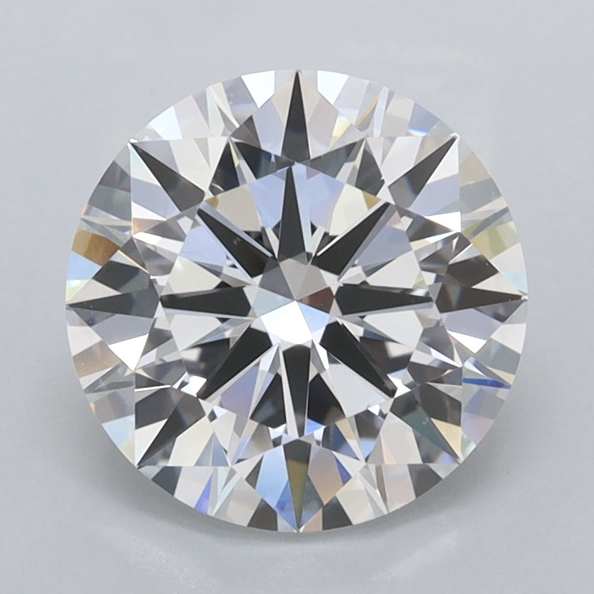 2.51 Carat Round Shaped, Ideal Cut, D Color, VS1 Clarity, IGI Certified Lab Grown Diamond