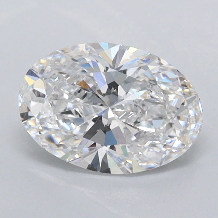 1.09 Carat Oval Shaped, Ideal Cut, D Color, VVS1 Clarity, IGI Certified Lab Grown Diamond