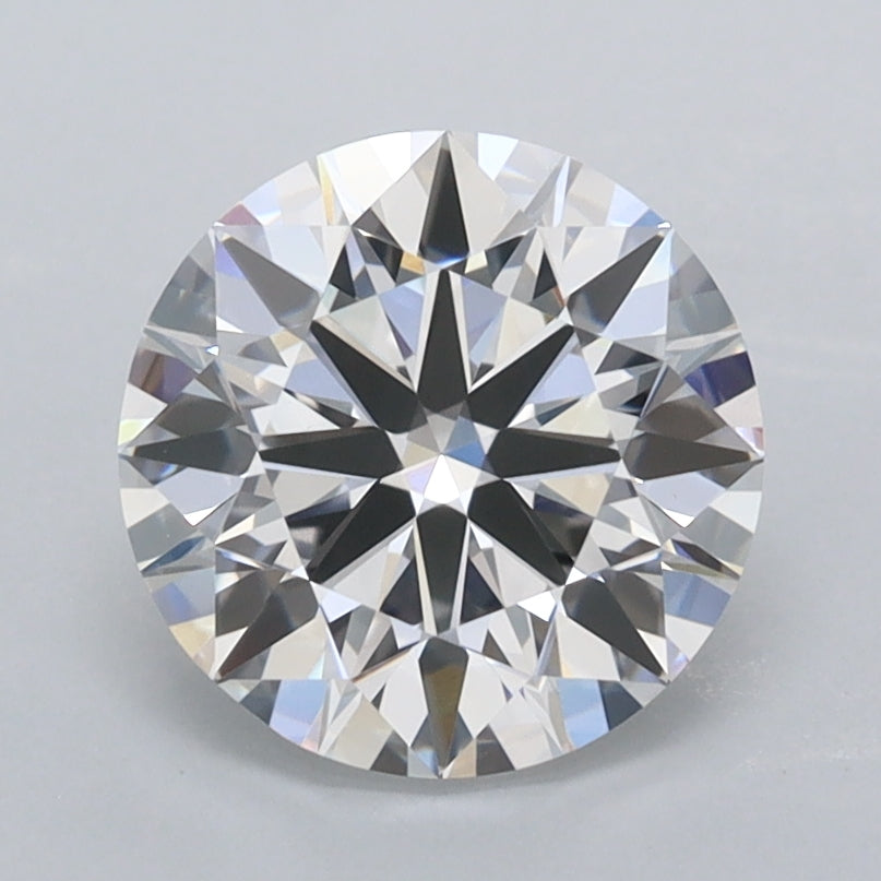 1.90 Carat Round Shaped, Ideal Cut, D Color, VVS2 Clarity, IGI Certified Lab Grown Diamond