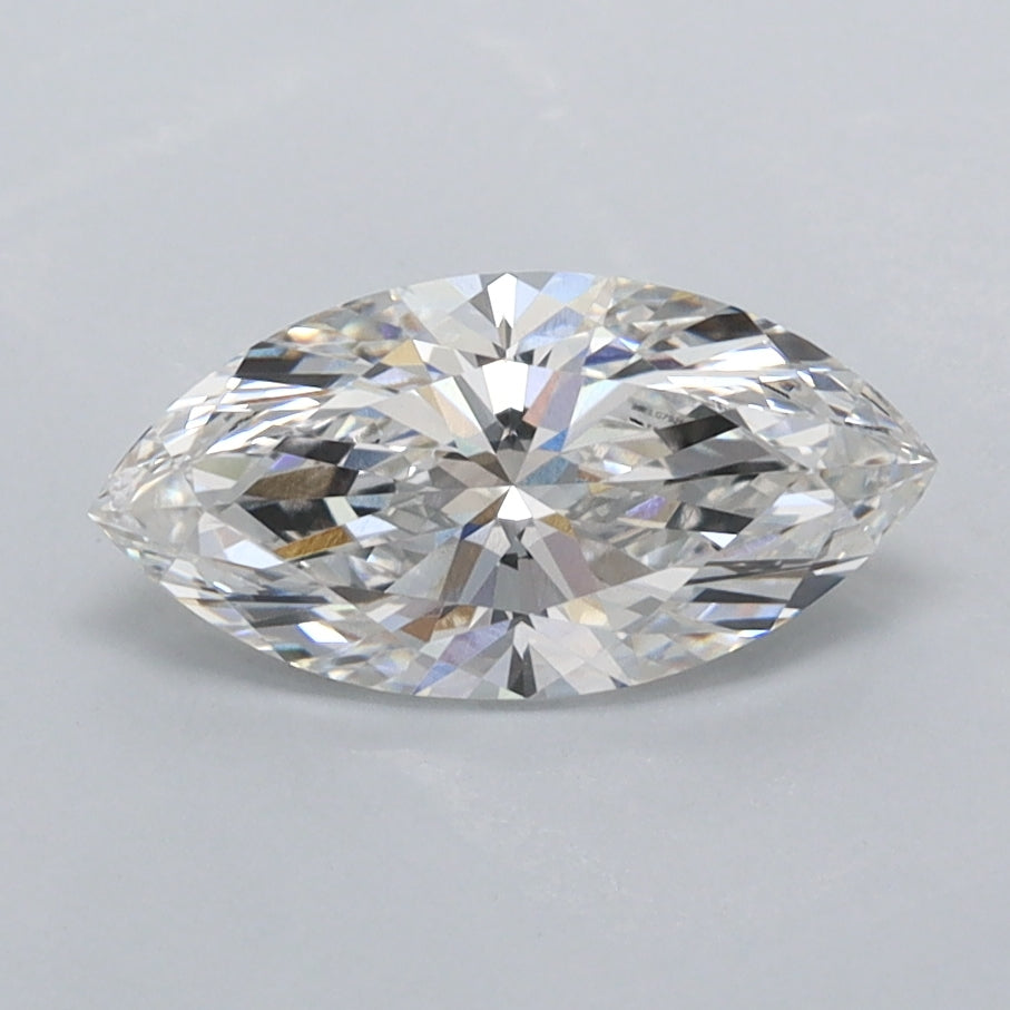1.05 Carat Marquise Shaped, Ideal Cut, E Color, VVS2 Clarity, IGI Certified Lab Grown Diamond