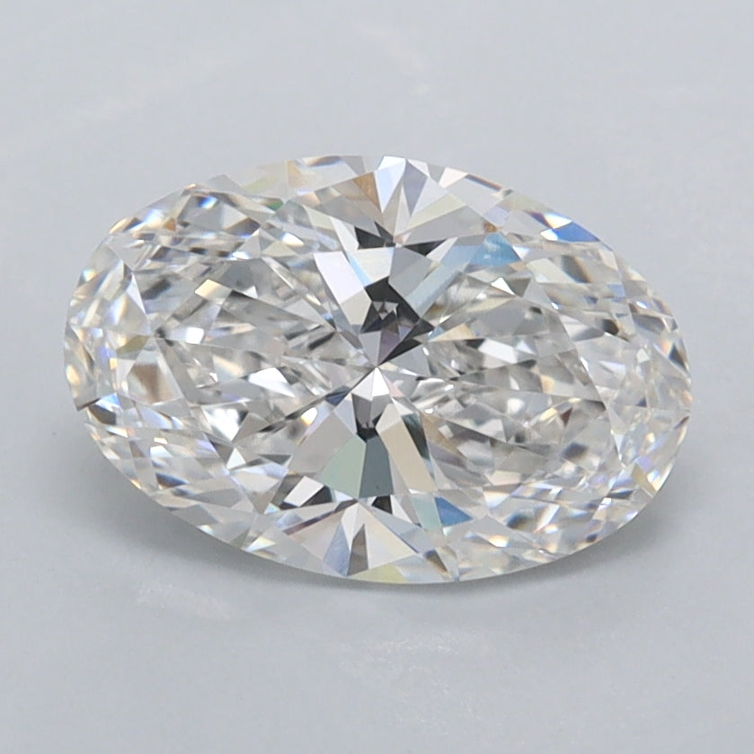 1.50 Carat Oval Shaped, Ideal Cut, E Color, VVS1 Clarity, IGI Certified Lab Grown Diamond