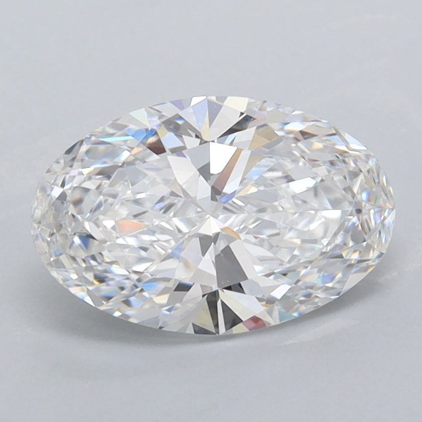 1.55 Carat Oval Shaped, Ideal Cut, D Color, VVS1 Clarity, IGI Certified Lab Grown Diamond