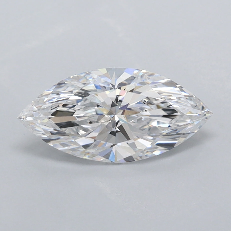 1.01 Carat Marquise Shaped, Ideal Cut, D Color, VVS2 Clarity, IGI Certified Lab Grown Diamond