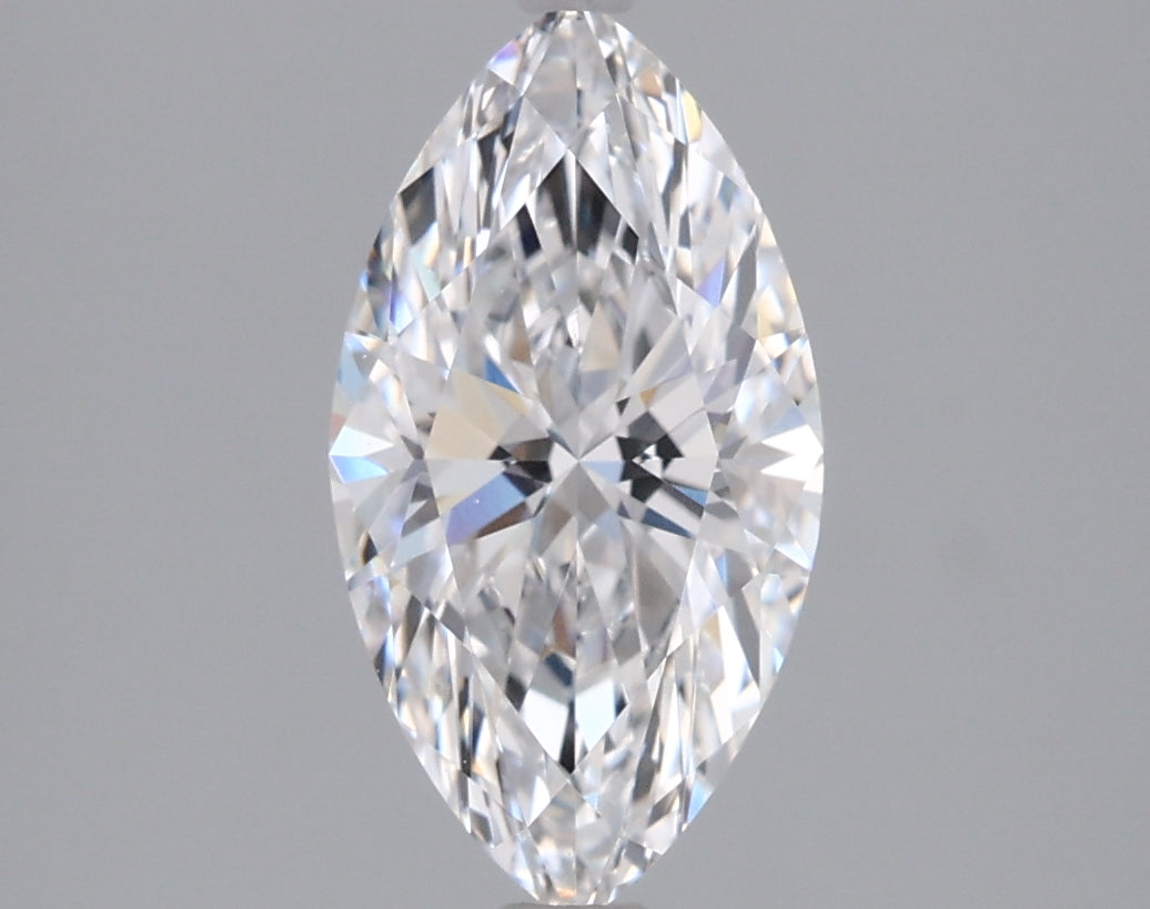 1.53 Carat Marquise Shaped, Ideal Cut, D Color, VVS2 Clarity, IGI Certified Lab Grown Diamond