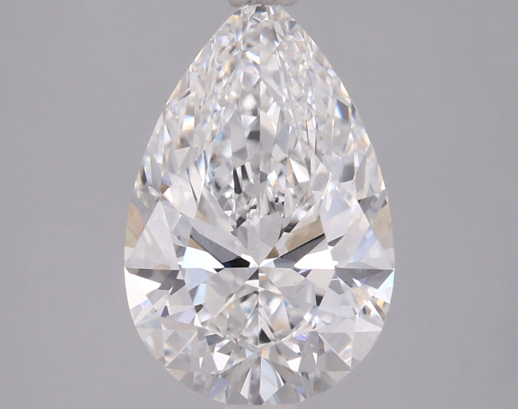 2.51 Carat Pear Shaped, Excellent Cut, E Color, VVS2 Clarity, IGI Certified Lab Grown Diamond