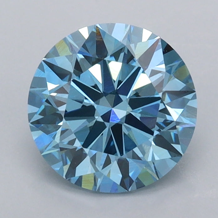 1.53 Carat Round Shaped, Ideal Cut, VVS2 Clarity, IGI Certified Lab Grown Diamond