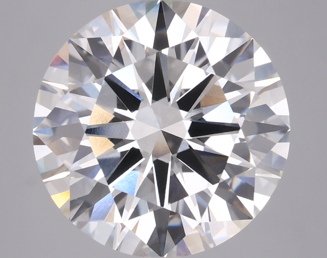 7.02 Carat Round Shaped, Excellent Cut, F Color, VVS2 Clarity, IGI Certified Lab Grown Diamond