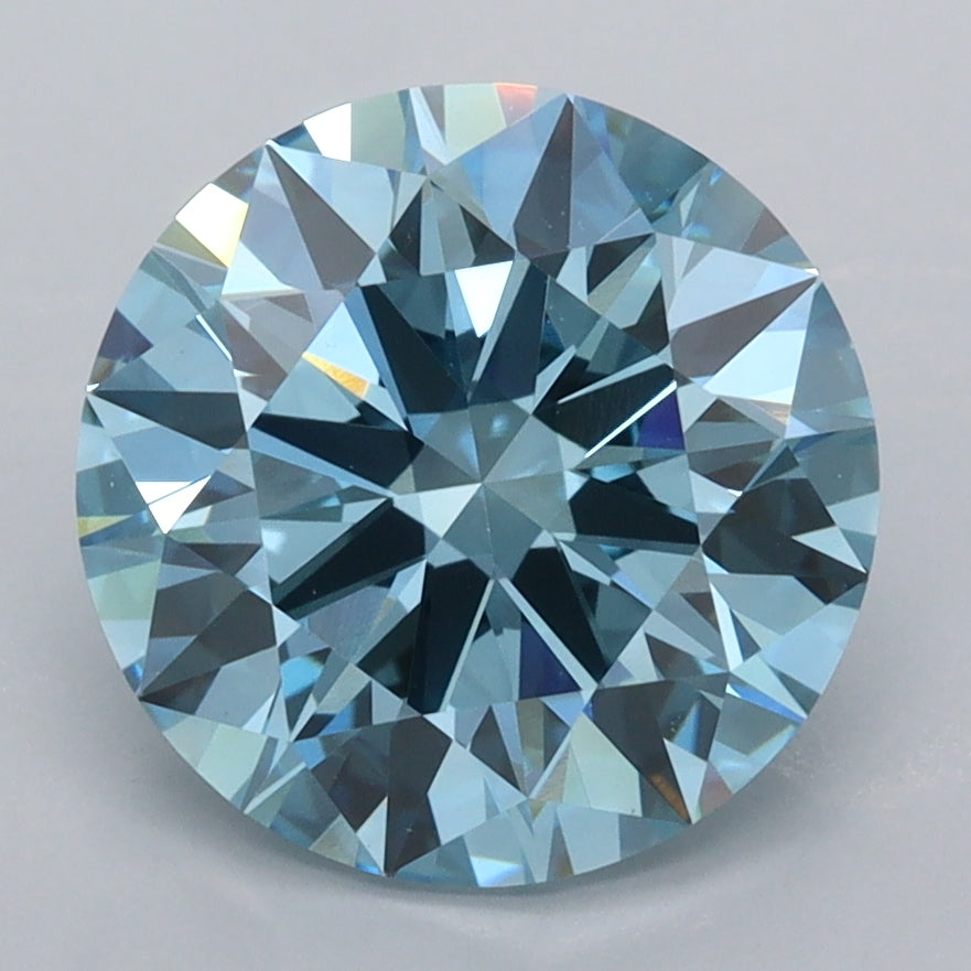 3.56 Carat Round Shaped, Ideal Cut, VVS2 Clarity, IGI Certified Lab Grown Diamond