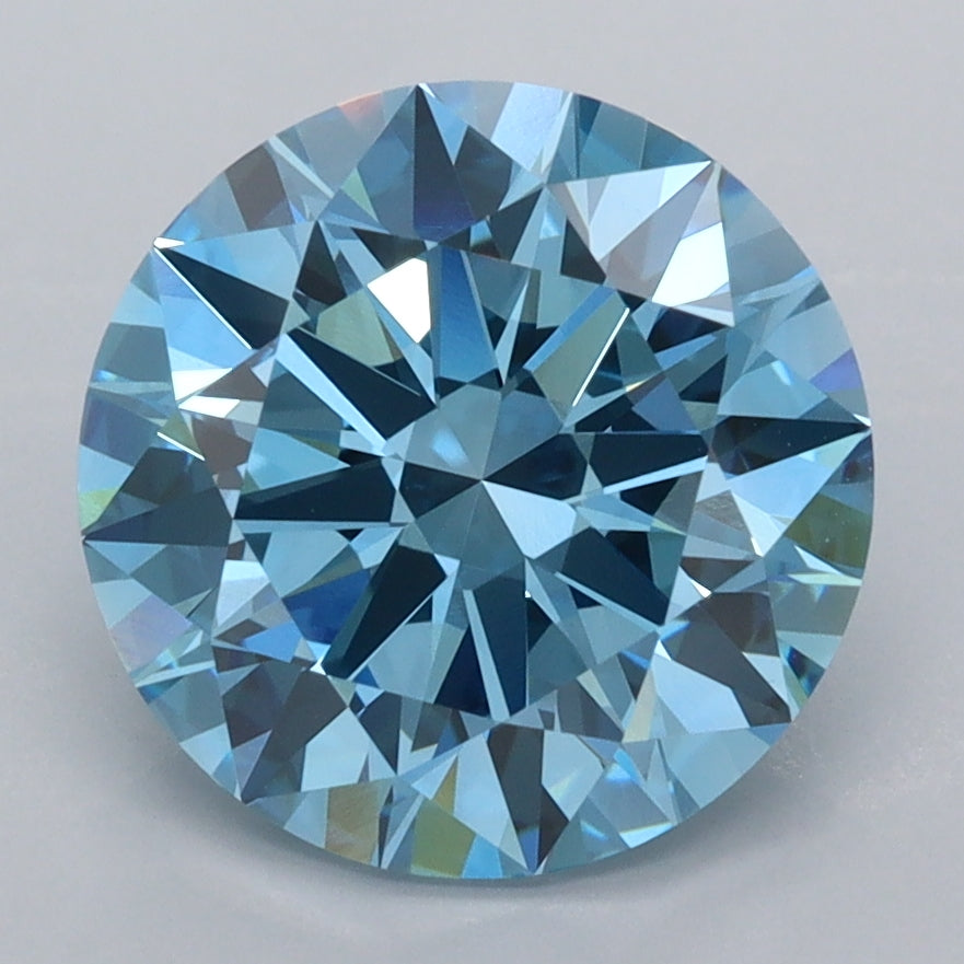 3.54 Carat Round Shaped, Excellent Cut, VVS2 Clarity, IGI Certified Lab Grown Diamond