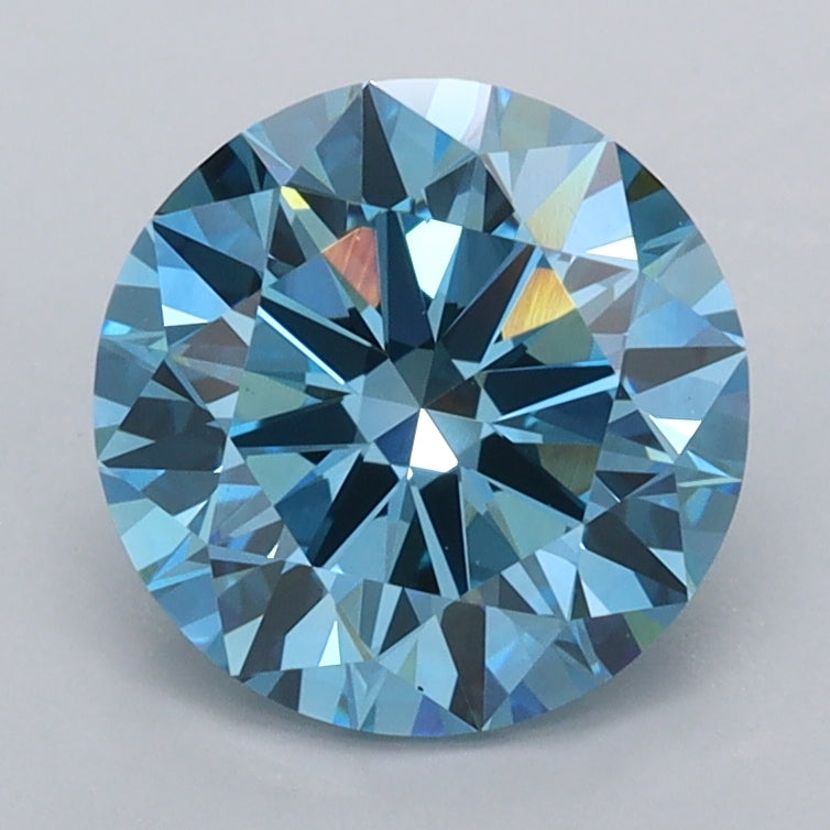 2.03 Carat Round Shaped, Ideal Cut, VVS2 Clarity, IGI Certified Lab Grown Diamond