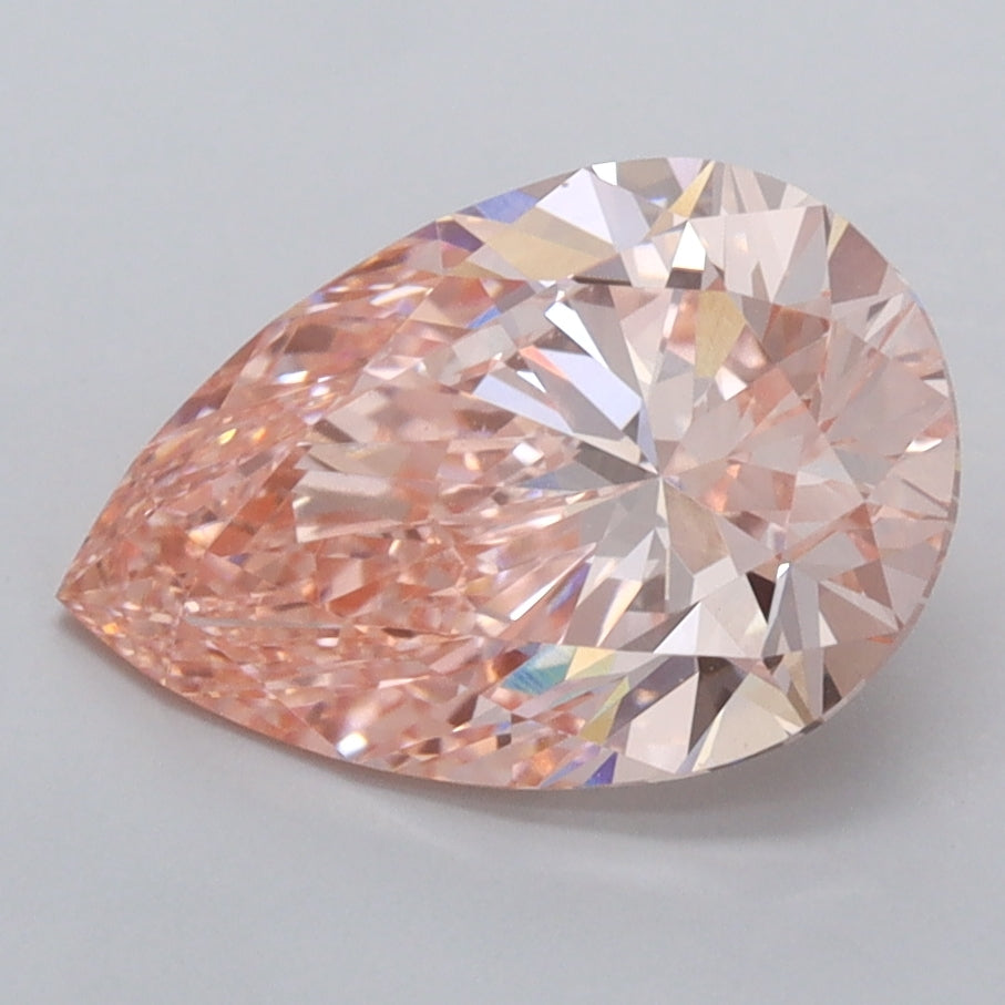 2.55 Carat Pear Shaped, Ideal Cut, VVS2 Clarity, IGI Certified Lab Grown Diamond