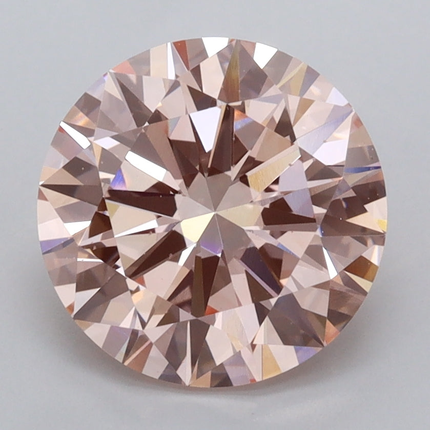 2.90 Carat Round Shaped, Excellent Cut, VVS2 Clarity, IGI Certified Lab Grown Diamond