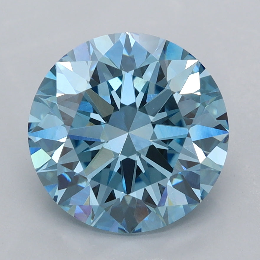3.00 Carat Round Shaped, Ideal Cut, VVS2 Clarity, IGI Certified Lab Grown Diamond