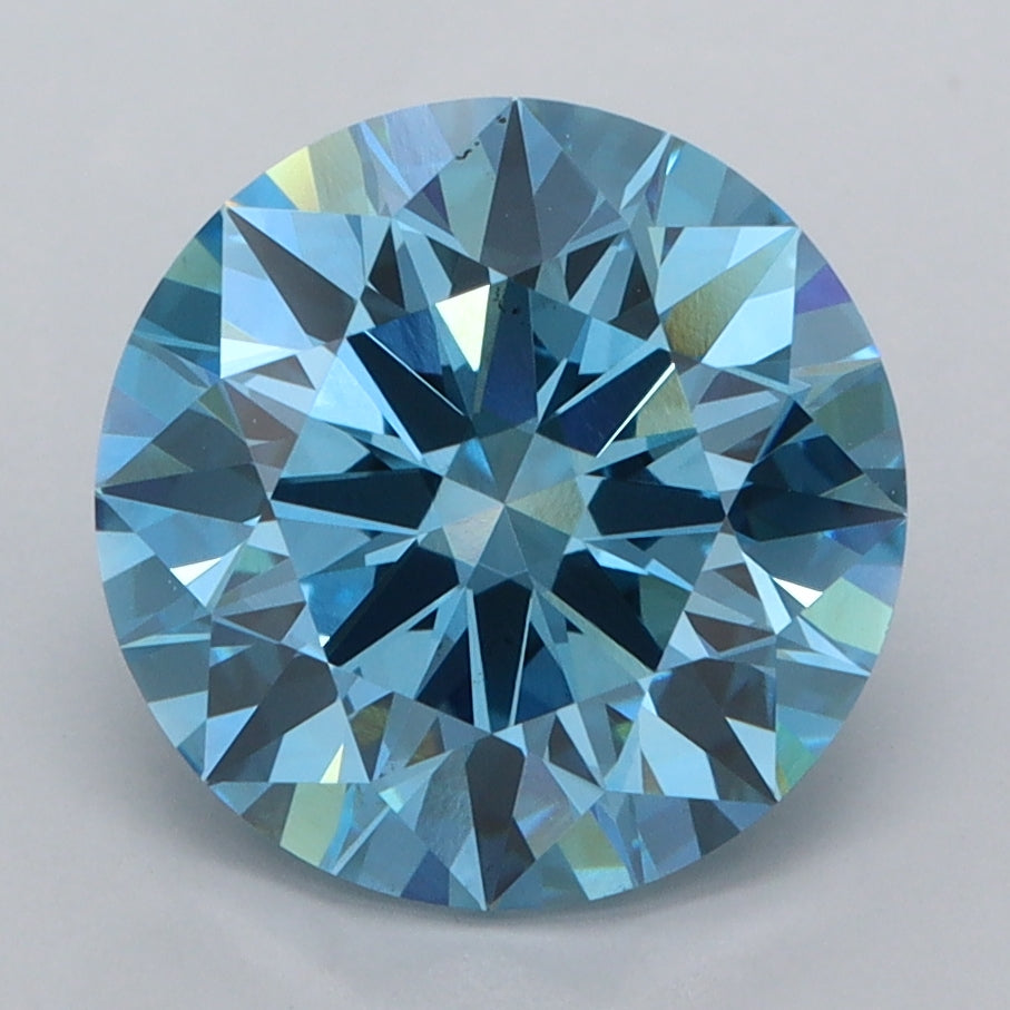 3.57 Carat Round Shaped, Ideal Cut, VVS2 Clarity, IGI Certified Lab Grown Diamond