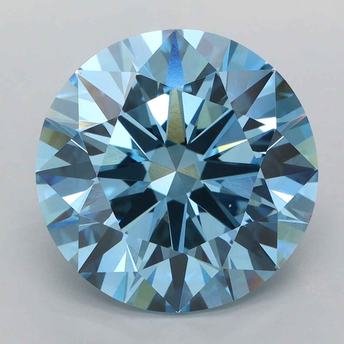 7.04 Carat Round Shaped, Ideal Cut, VVS2 Clarity, IGI Certified Lab Grown Diamond