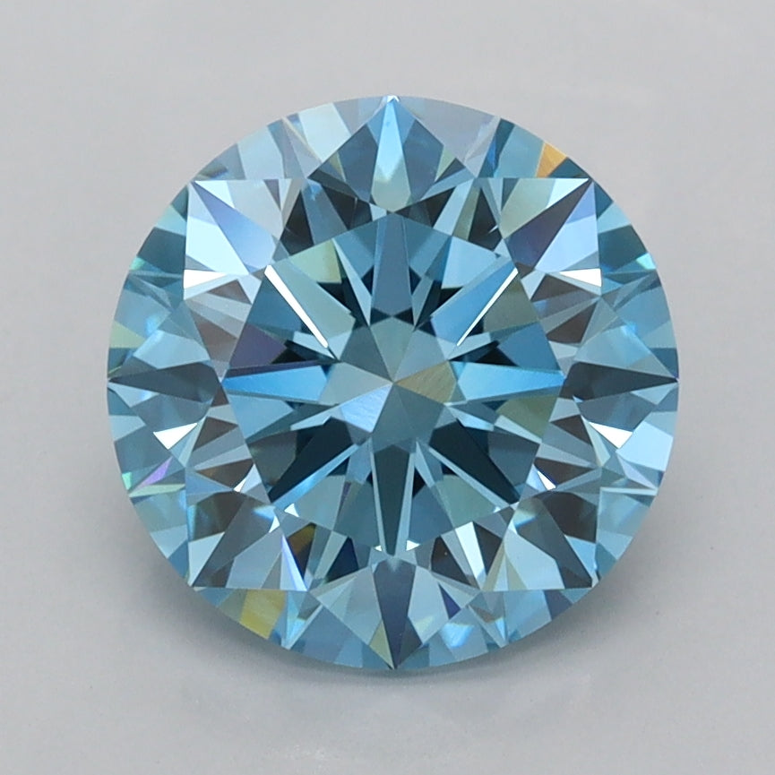 2.50 Carat Round Shaped, Excellent Cut, VVS2 Clarity, IGI Certified Lab Grown Diamond