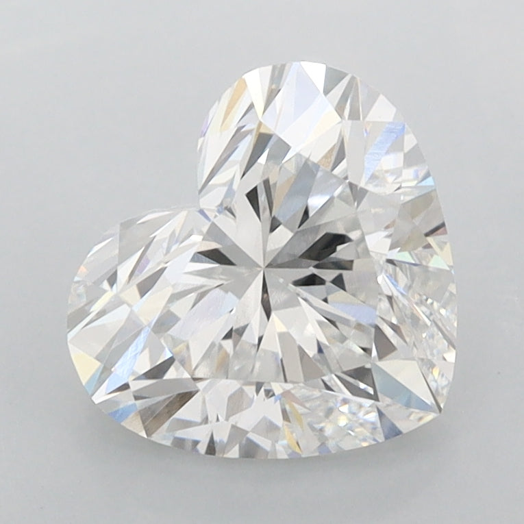 1.90 Carat Heart Shaped, Ideal Cut, E Color, VVS2 Clarity, IGI Certified Lab Grown Diamond