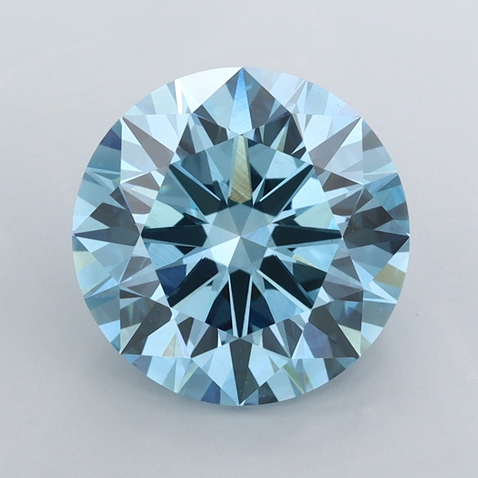 3.00 Carat Round Shaped, Ideal Cut, VVS2 Clarity, IGI Certified Lab Grown Diamond