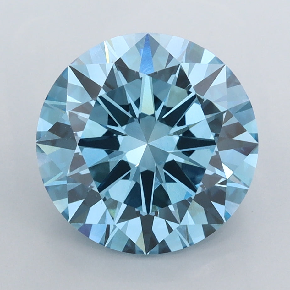3.07 Carat Round Shaped, Excellent Cut, VVS1 Clarity, IGI Certified Lab Grown Diamond