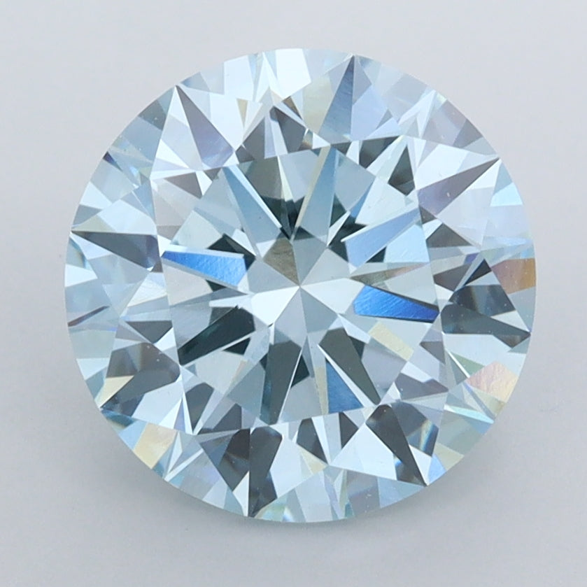 3.03 Carat Round Shaped, Ideal Cut, VVS2 Clarity, IGI Certified Lab Grown Diamond