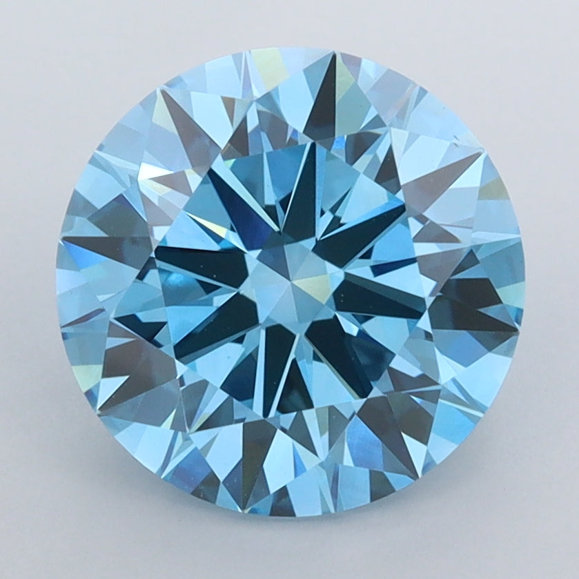 3.01 Carat Round Shaped, Ideal Cut, VVS2 Clarity, IGI Certified Lab Grown Diamond