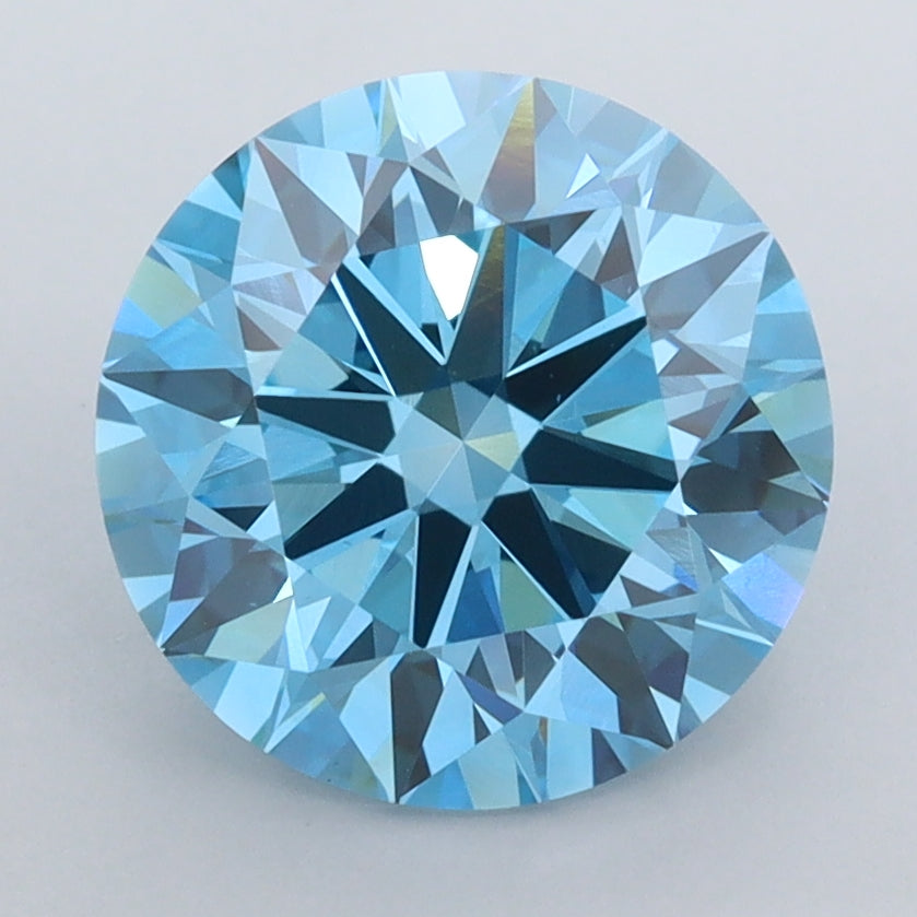 3.04 Carat Round Shaped, Ideal Cut, VS1 Clarity, IGI Certified Lab Grown Diamond