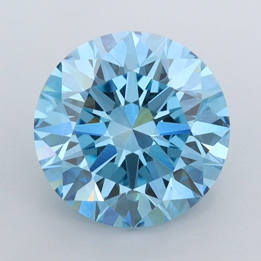 2.51 Carat Round Shaped, Ideal Cut, VVS2 Clarity, IGI Certified Lab Grown Diamond
