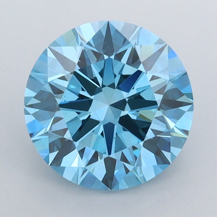 2.02 Carat Round Shaped, Ideal Cut, VVS2 Clarity, IGI Certified Lab Grown Diamond