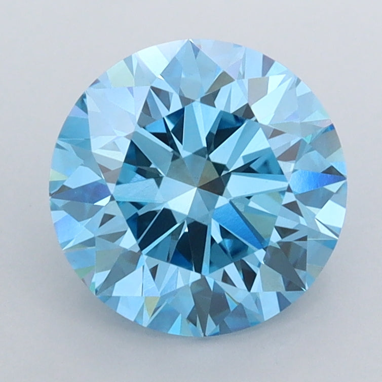 2.02 Carat Round Shaped, Ideal Cut, VVS2 Clarity, IGI Certified Lab Grown Diamond