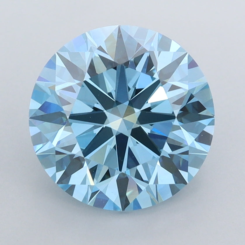 2.56 Carat Round Shaped, Ideal Cut, VVS1 Clarity, IGI Certified Lab Grown Diamond