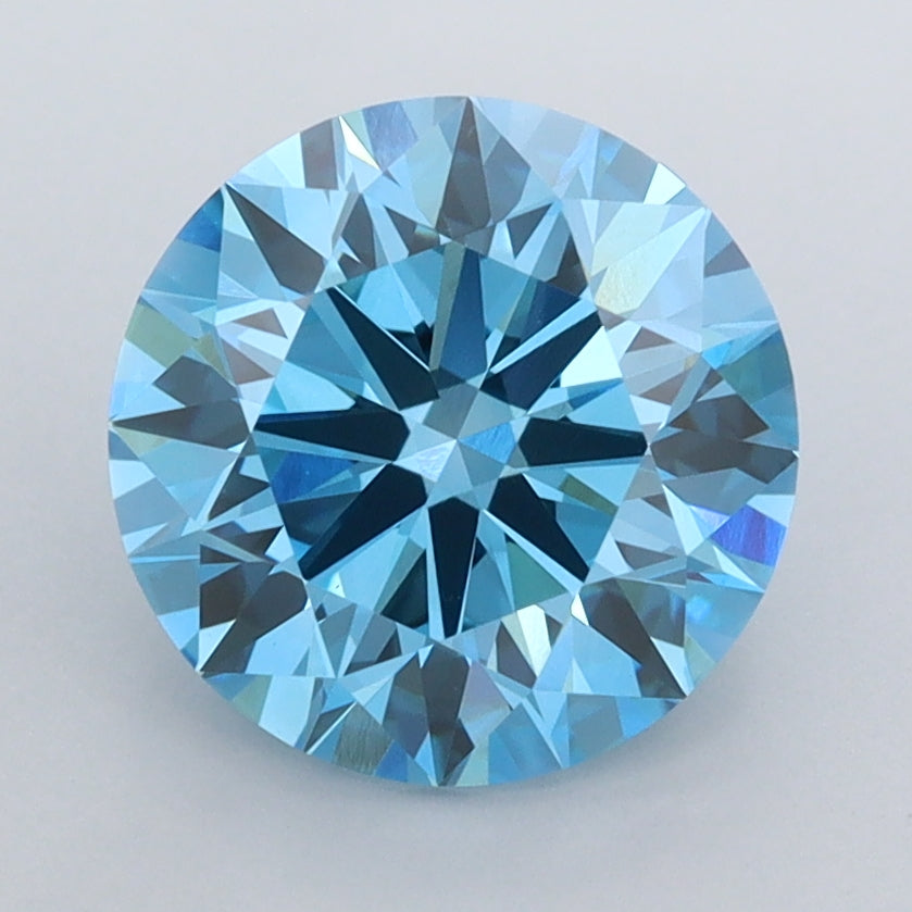 2.52 Carat Round Shaped, Ideal Cut, VVS2 Clarity, IGI Certified Lab Grown Diamond