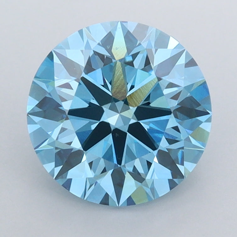 2.01 Carat Round Shaped, Ideal Cut, VVS1 Clarity, IGI Certified Lab Grown Diamond