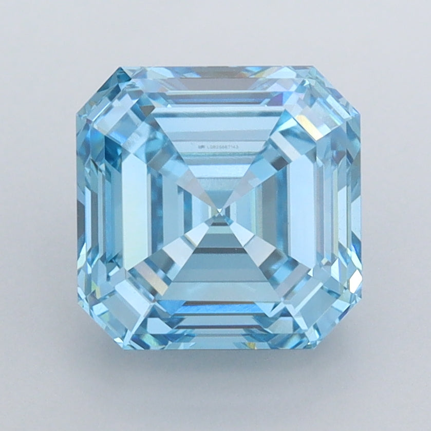 2.50 Carat Asscher Shaped, Excellent Cut, VS1 Clarity, IGI Certified Lab Grown Diamond