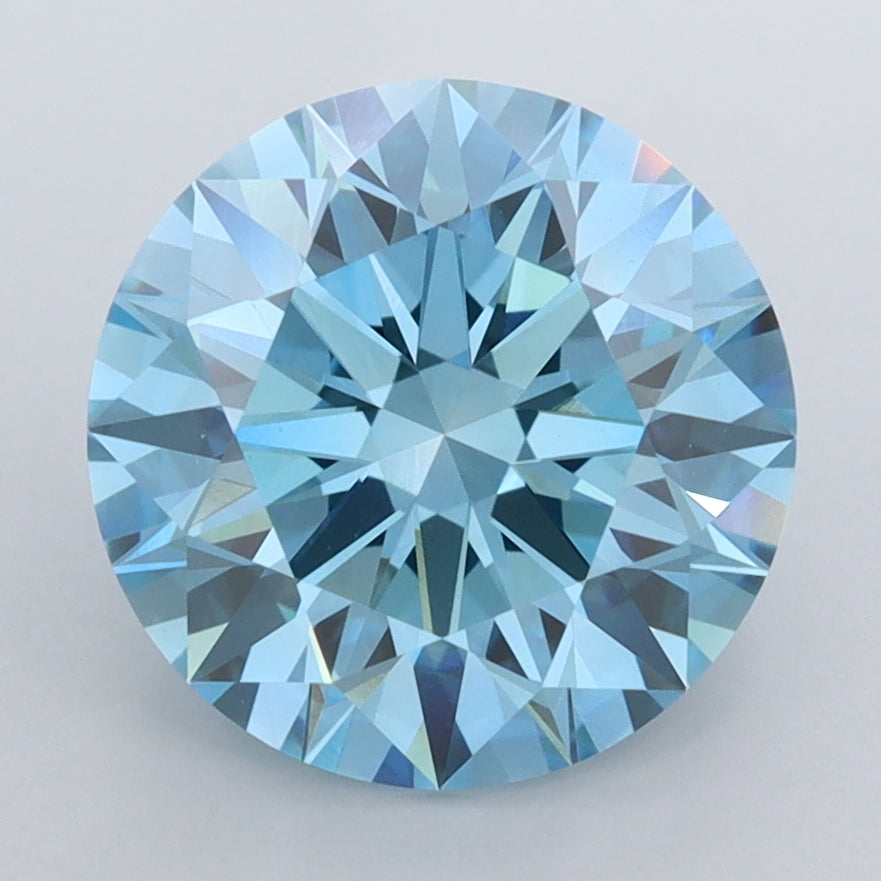 3.46 Carat Round Shaped, Ideal Cut, VVS2 Clarity, IGI Certified Lab Grown Diamond