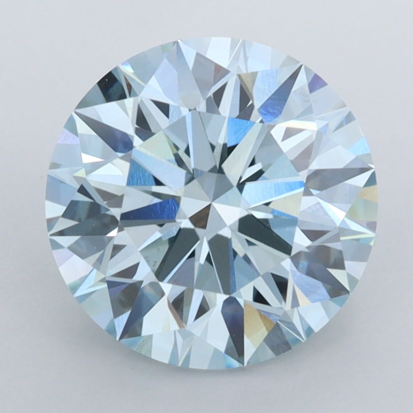 3.04 Carat Round Shaped, Ideal Cut, VVS2 Clarity, IGI Certified Lab Grown Diamond