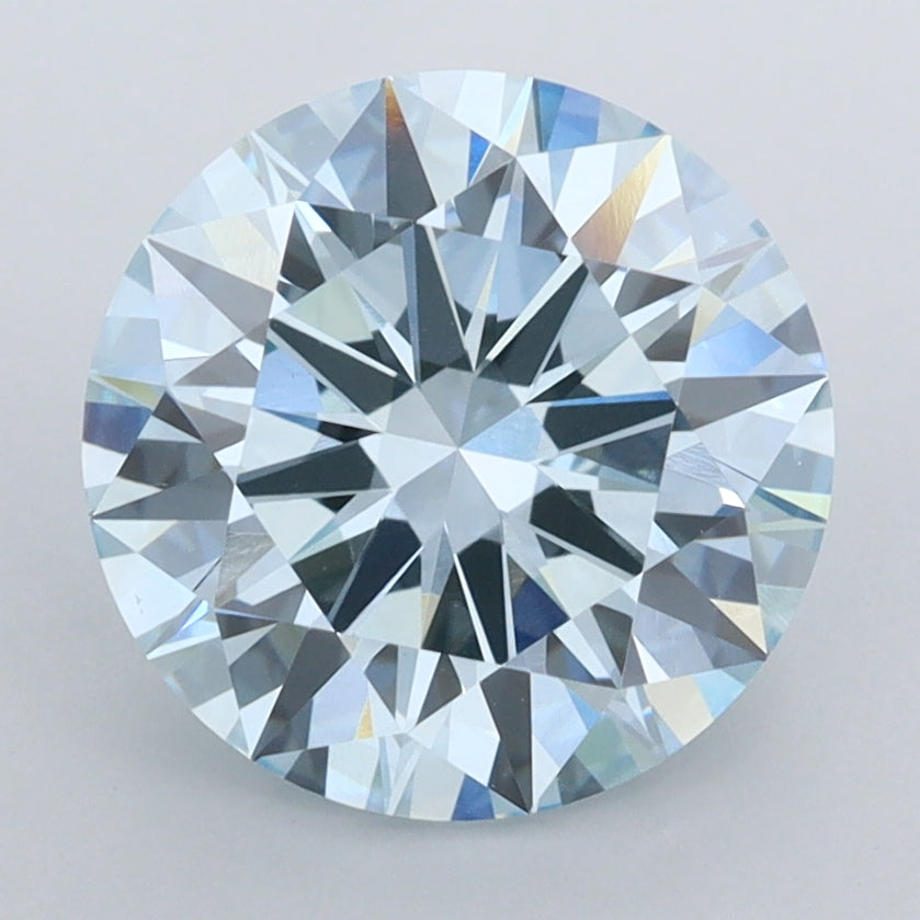 3.00 Carat Round Shaped, Ideal Cut, VS1 Clarity, IGI Certified Lab Grown Diamond