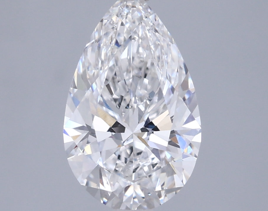 1.56 Carat Pear Shaped, Ideal Cut, E Color, VVS1 Clarity, IGI Certified Lab Grown Diamond
