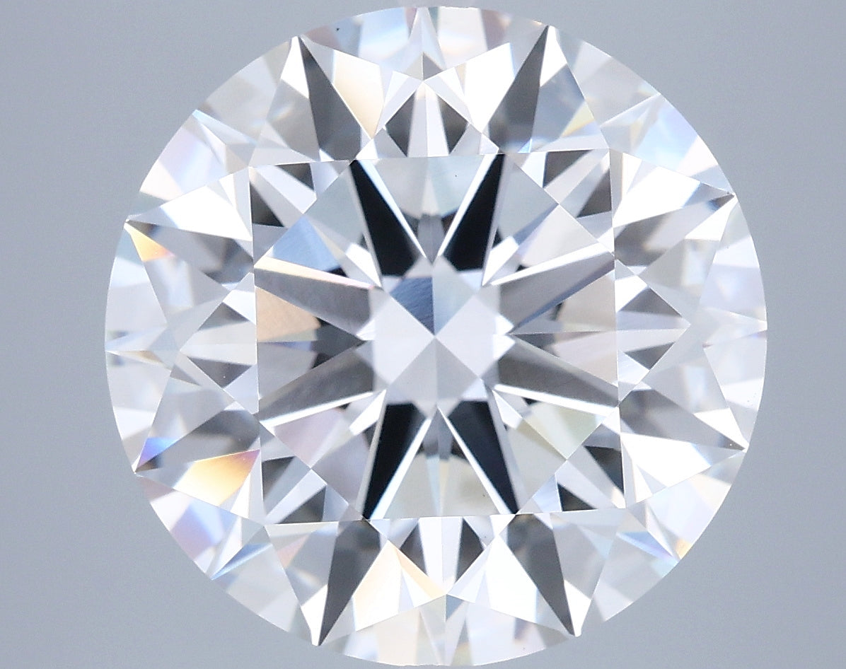 8.06 Carat Round Shaped, Ideal Cut, F Color, VVS2 Clarity, IGI Certified Lab Grown Diamond