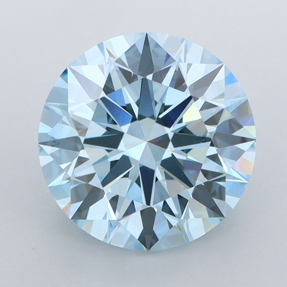 3.54 Carat Round Shaped, Ideal Cut, VVS2 Clarity, IGI Certified Lab Grown Diamond