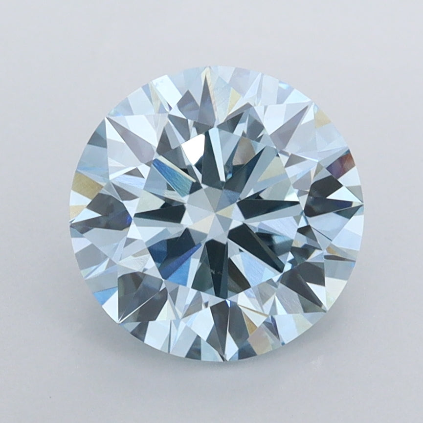2.01 Carat Round Shaped, Ideal Cut, VVS1 Clarity, IGI Certified Lab Grown Diamond