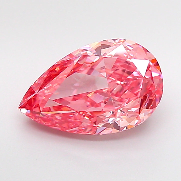 3.82 Carat Pear Shaped, Excellent Cut, VVS1 Clarity, IGI Certified Lab Grown Diamond