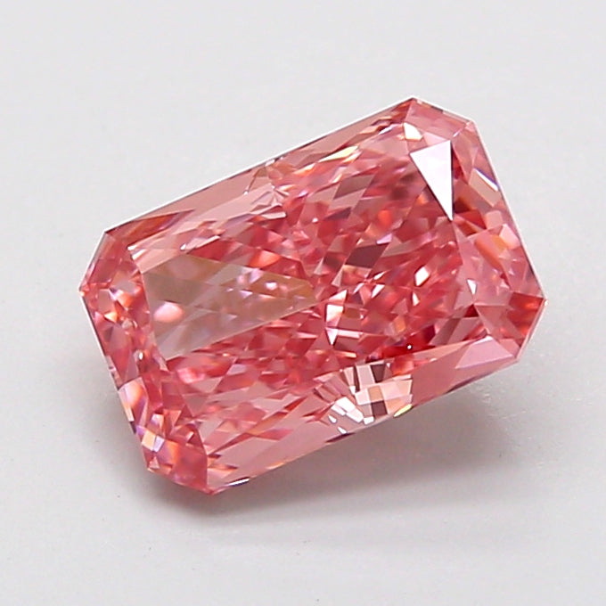 1.55 Carat Radiant Shaped, Excellent Cut, VVS2 Clarity, IGI Certified Lab Grown Diamond