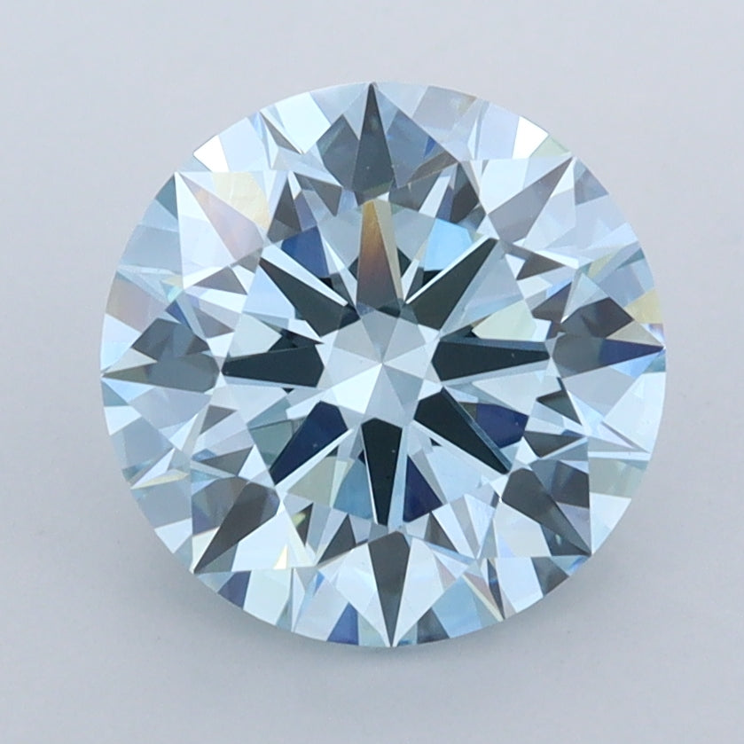 2.59 Carat Round Shaped, Ideal Cut, VVS2 Clarity, IGI Certified Lab Grown Diamond