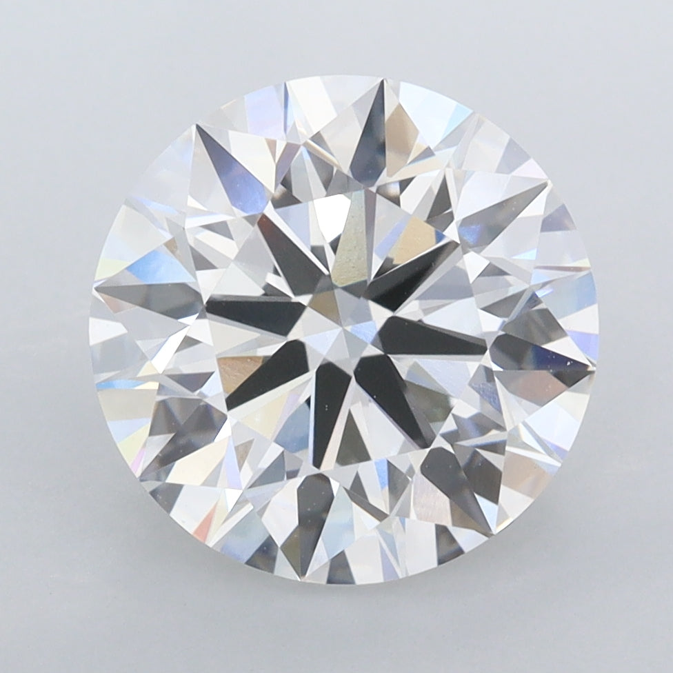 4.04 Carat Round Shaped, Ideal Cut, D Color, VVS1 Clarity, IGI Certified Lab Grown Diamond
